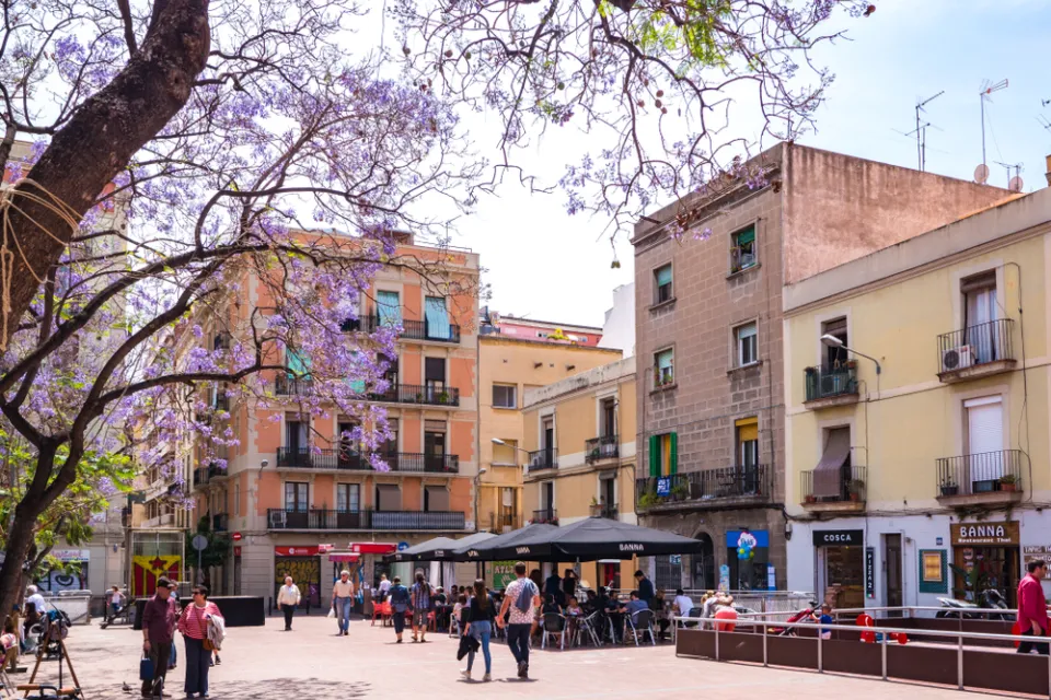 Walkable, mixed-use neighborhood in Barcelona, Spain